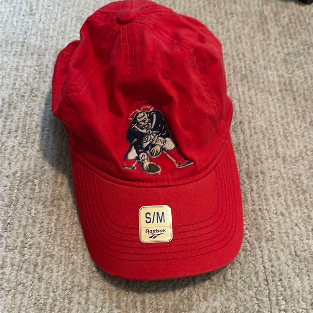 Reebok Red Sports Cap with Embroidered Logo